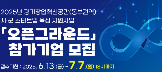 오픈 그라운드 참여기업 모집 안내. /사진제공=경기도