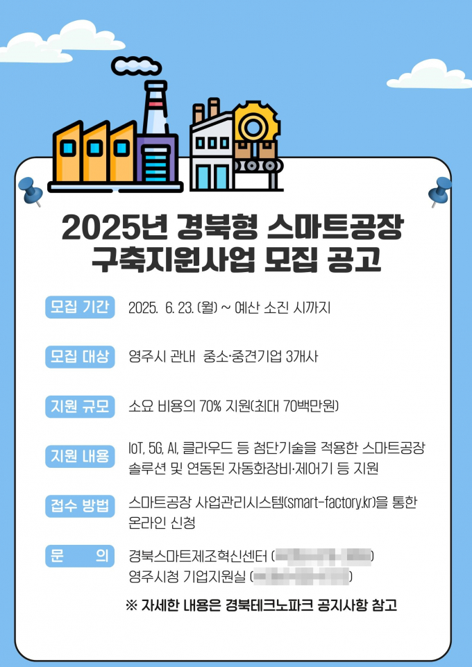 영주시가 오는 23일부터 '경북형 스마트공장 구축지원사업' 참여 기업을 모집한다./사진제공=경북 영주시