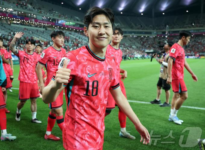 이강인의 골이 월드컵 3차 예선 9·10차전 최고의 골 후보에 올랐다.2025.6.10/뉴스1 ⓒ News1 김진환 기자
