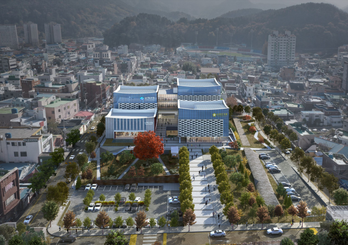 2027년 완공목표인 남해군 신청사 조감도./사진=남해군