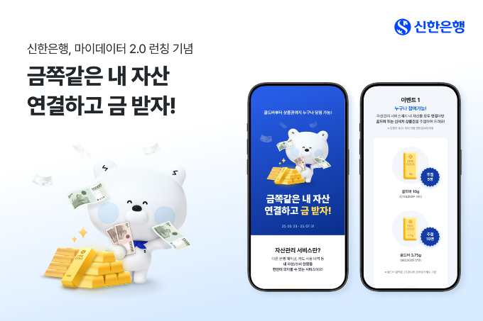 신한은행이 신한 SOL뱅크 마이데이터 2.0 서비스 이용 고객을 대상으로 추첨을 통해 골드바를 제공한다. /사진=신한은행