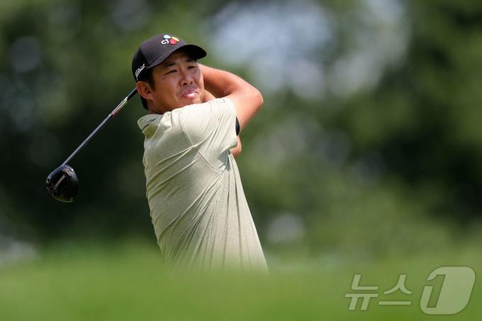 PGA 투어 트래블러스 챔피언십에 출전한 안병훈. ⓒ AFP=뉴스1