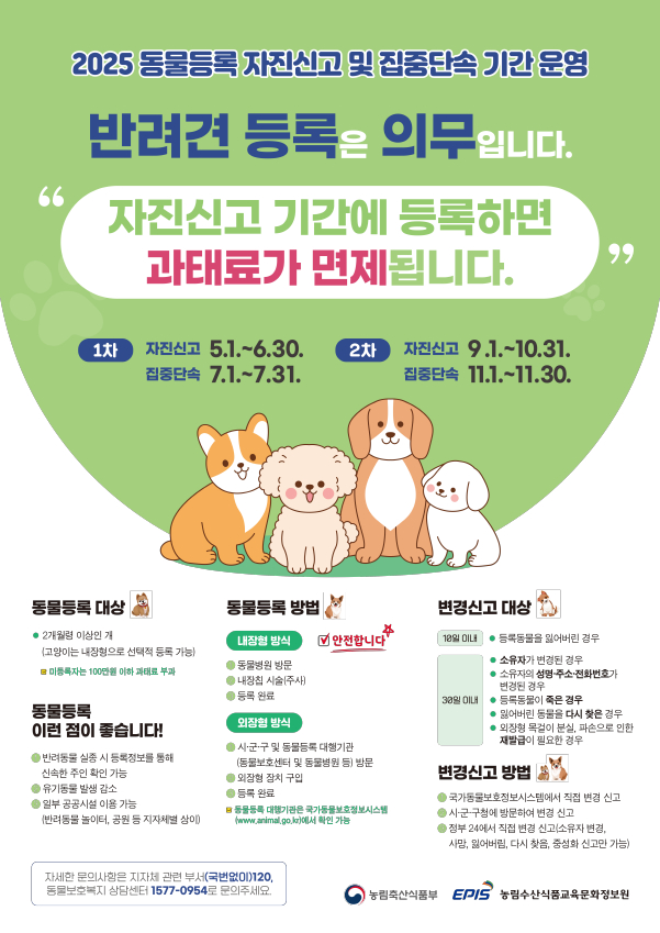동물등록 포스터./사진=광주시