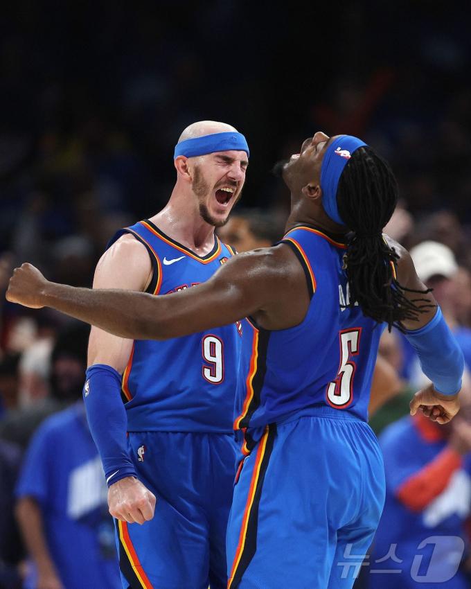 NBA 오클라호마시티가 창단 첫 파이널 우승을 차지했다.  ⓒ AFP=뉴스1