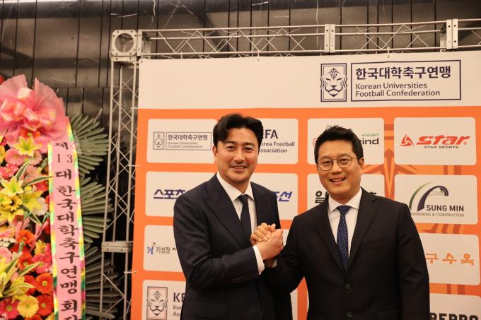 안정환 해설위원이 대학축구연맹의 새로운 시스템 '유니브 프로(UNIV PRO)'의 총괄 디렉터로 공식 선임됐다. (대학축구연맹 제공)