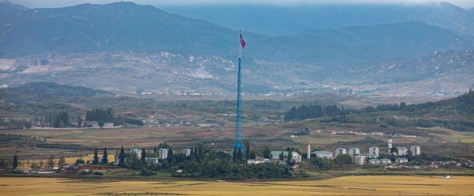 경기도 파주시 도라산전망대에서 바라본 북한 기정동 마을의 전경. /사진=뉴스1