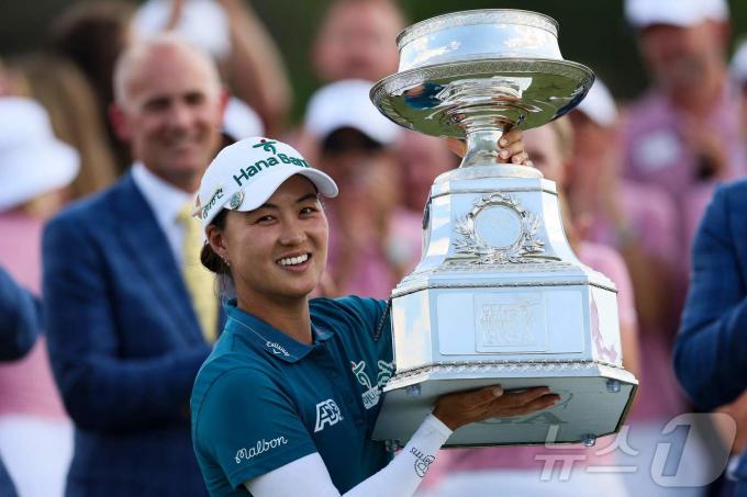 KPMG 위민스 PGA 챔피언십 우승을 차지한 이민지. ⓒ AFP=뉴스1