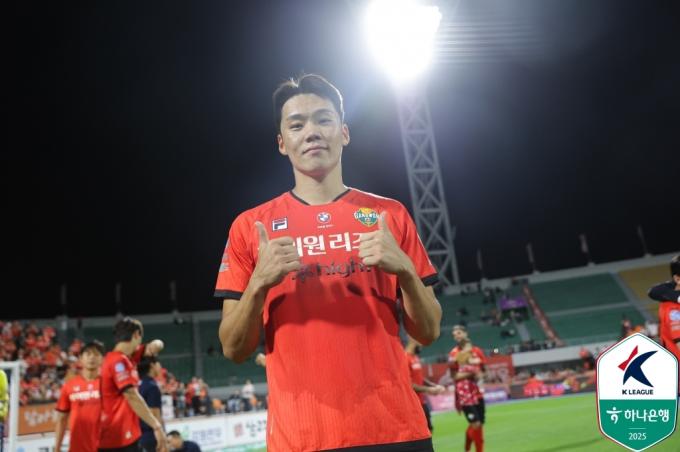 강원FC 공격수 모재현. (한국프로축구연맹 제공)