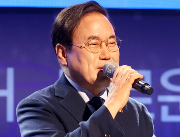 서거석 전북교육감이 허위사실 공표 혐의로 기소돼 벌금 500만원을 확정받았다. 사진은 서거석 전북특별자치도 교육감이 지난 23일 전북 전주시 한국소리문화의전당 모악당에서 열린 전주하계올림픽 범도민 유치 추진위원회 출범식에서 축사를 하고 있는 모습. /사진=뉴스1