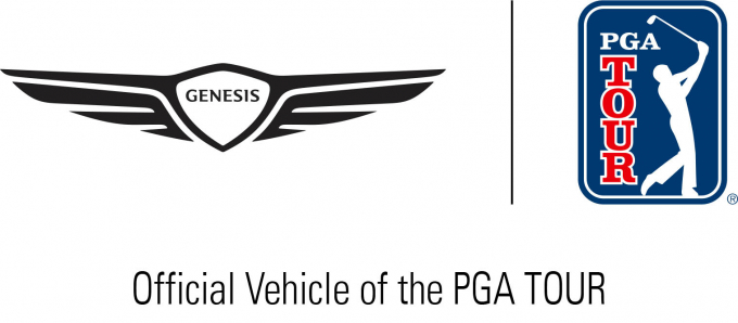 제네시스가 PGA 투어와 첫 공식 자동차 후원 협약을 체결했다. 사진은 제네시스-PGA 투어 첫 공식 자동차 후원 협약 로고. /사진=현대차그룹