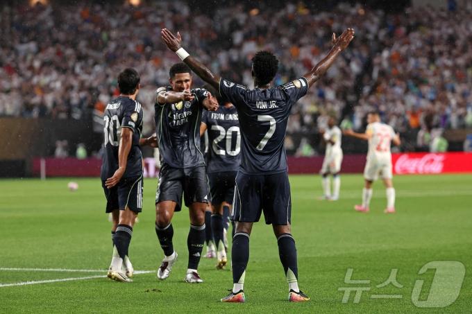 조 1위로 클럽 월드컵 16강에 진출한 레알 마드리드. ⓒ AFP=뉴스1