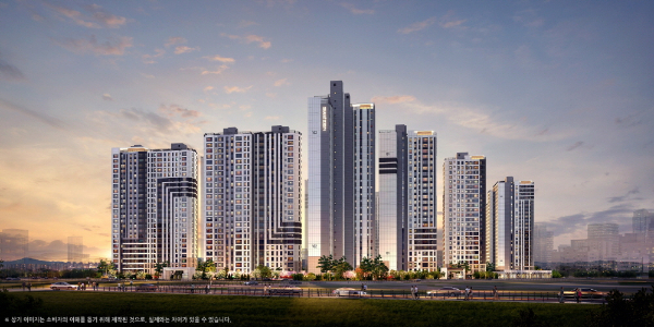 '오퍼스 한강 스위첸' 조감도. /사진제공=KCC건설