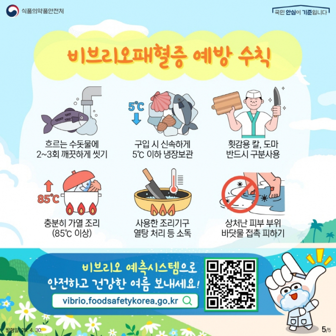 여름철 수산물 식중독 예방 안내 포스터./사진=전북도