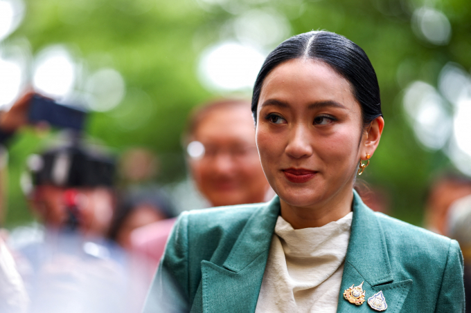 태국 헌법재판소가 패통탄 친나왓 태국 총리에 대한 해임 소송을 판결하는 동안 직무 정지 처분을 내린다고 전했다. 사진은 친나왓 총리가 1일(현지시각) 태국 방콕 정부 청사에 도착한 모습. /사진=로이터