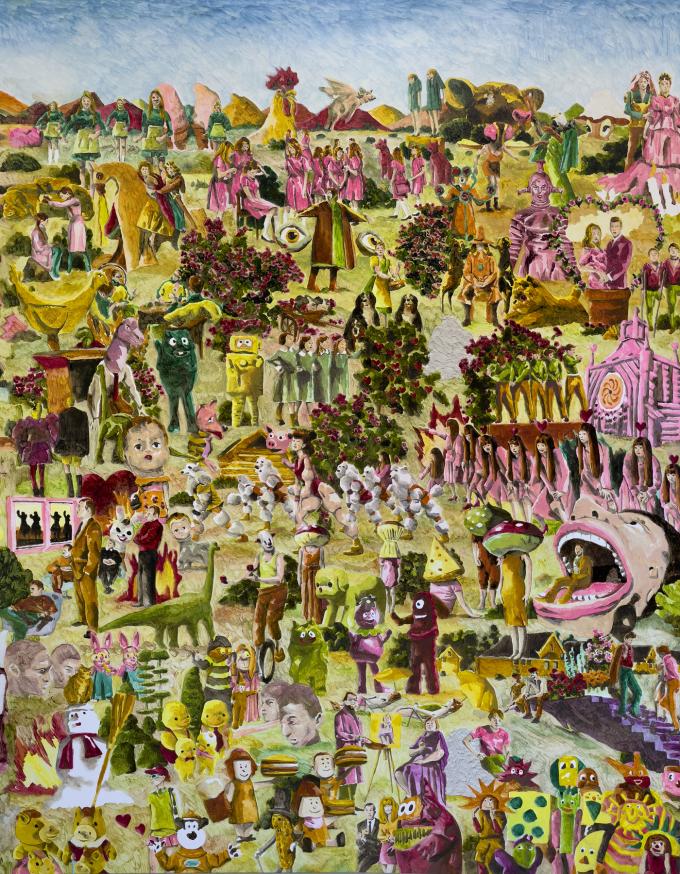노상호, '더 그레이트 챕북 3', 2024, 캔버스에 유채, 116.8 &times; 91 cm, 작가 소장 (서울시립미술관 제공)
