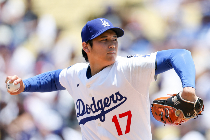 LA다저스 오타니 쇼헤이가 자신의 31번째 생일날 시즌 4번째 재활 등판에 나선다. 사진은 다저스에서 활약 중인 오타니의 모습. /사진=로이터