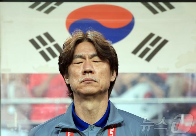 홍명보 감독이 이끄는 축구대표팀이 3일 성남종합운동장서 동아시안컵 대비 첫 훈련을 시작한다.  2025.6.10/뉴스1 ⓒ News1 김진환 기자