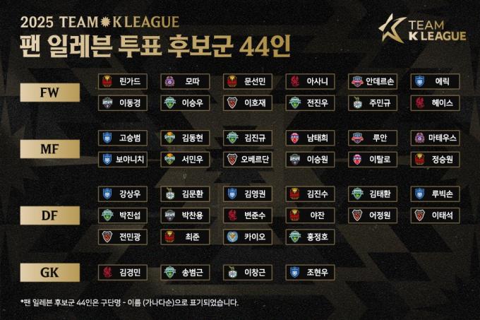EPL 출신 린가드, K리그 대표해 뉴캐슬전 뛸까…'팬 일레븐' 후보에 선정