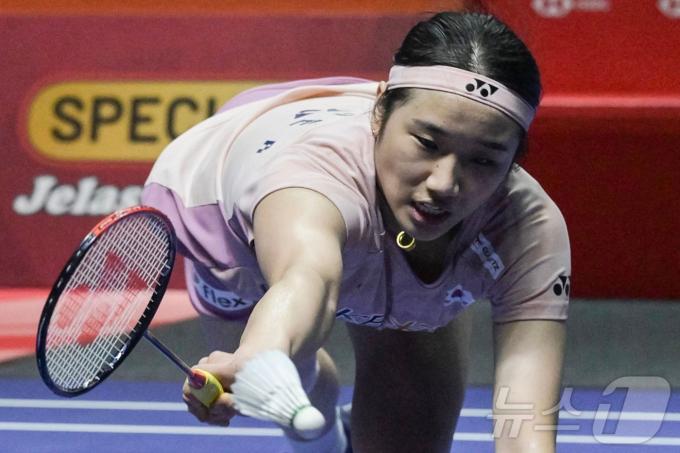 '셔틀콕 여제' 안세영이 요넥스와 개인 후원 계약을 맺었다. ⓒ AFP=뉴스1 ⓒ News1 김성진 기자