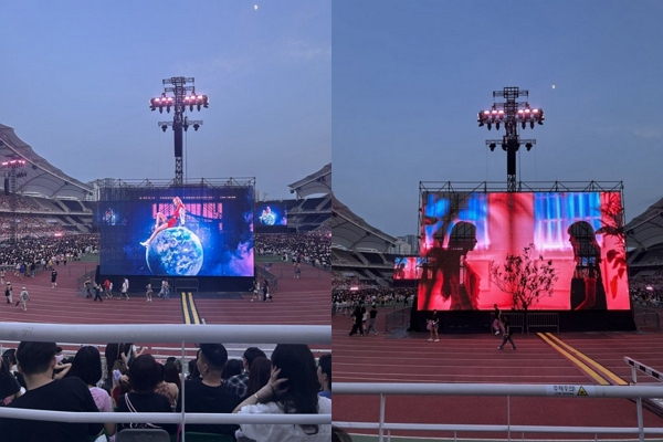 블랙핑크 콘서트를 방문한 일부 팬들이 좌석에 대한 불만을 토로했다. 사진은 블랙핑크 고양 콘서트 N3 구역 모습. /사진=엑스(X·옛 트위터) 캡처