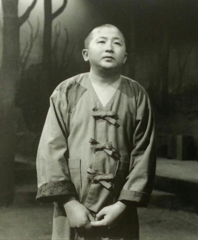 지춘성 배우의 1991년 '동승' 공연 모습(국립극단 제공)