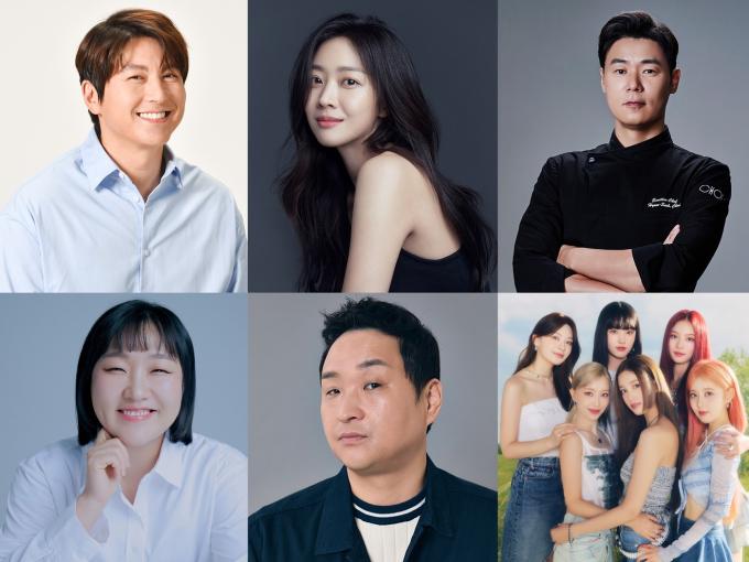 류수영, 조보아, 최현석, 스테이씨, 구성환, 이수지(왼쪽 위부터 시계방향)