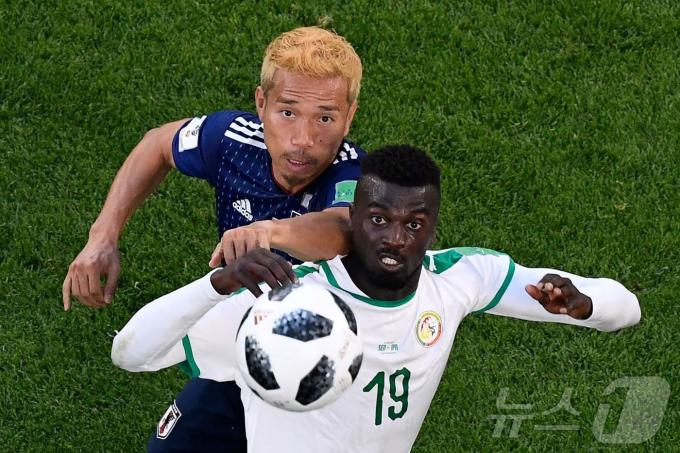 러시아 월드컵에 출전한 나가토모  ⓒ AFP=뉴스1