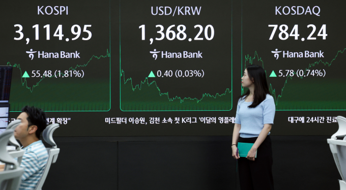 사진은 지난 8일 서울 중구 하나은행 딜링룸. /사진=뉴스1