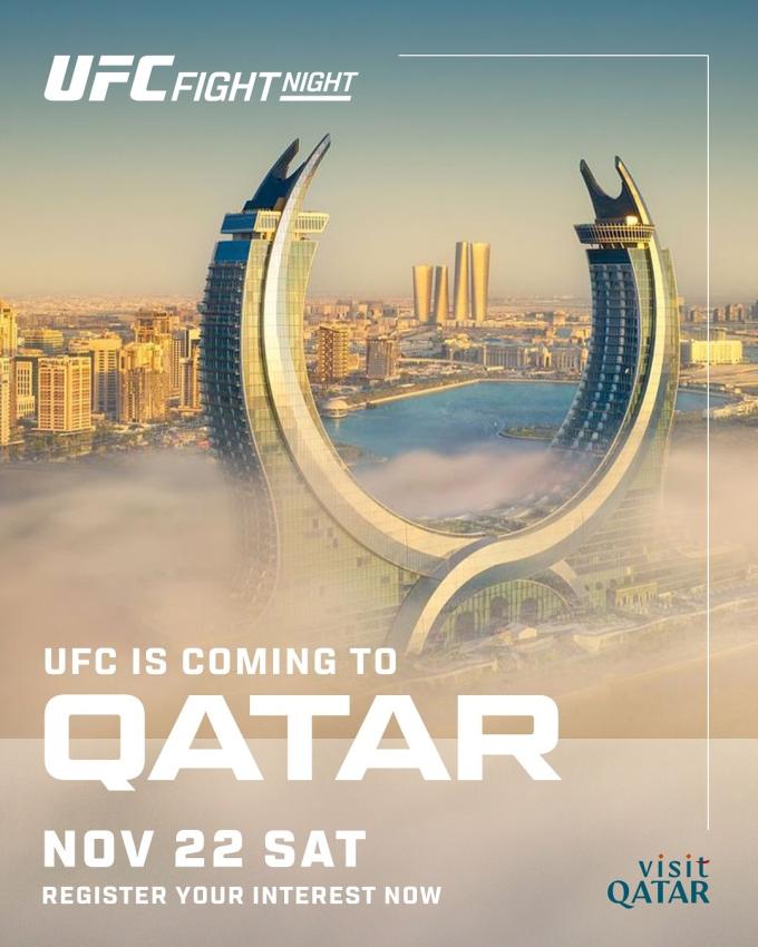 UFC가 오는 11월 카타르 도하에서 첫 대회를 개최한다.(UFC 제공)