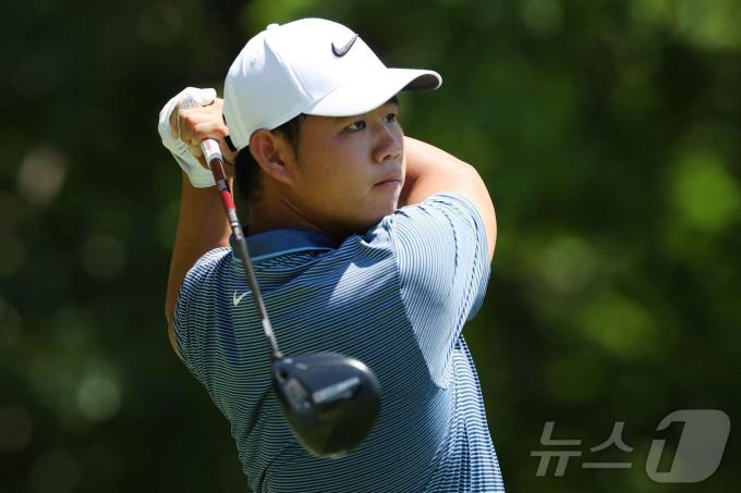 미국프로골프(PGA) 투어에서 활약 중인 김주형. ⓒ AFP=뉴스1