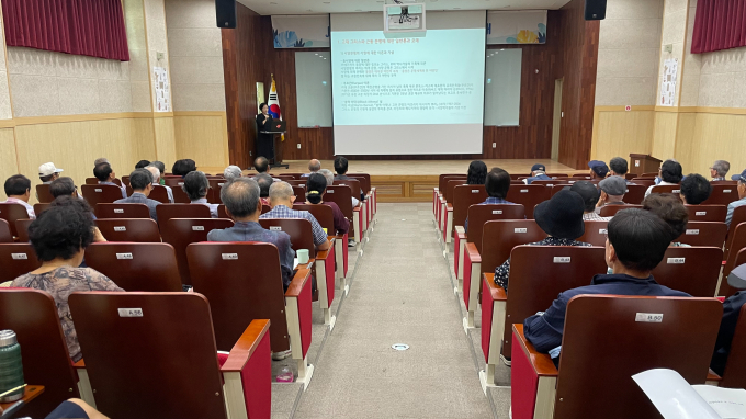 10일 열린 합천박물관 여름역사강좌 모습./사진=합천군