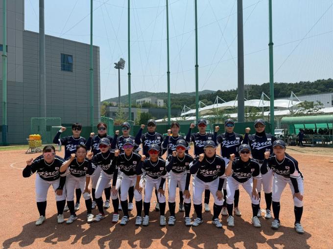 한국 소프트볼 대표팀. (대한야구소프트볼협회 제공)