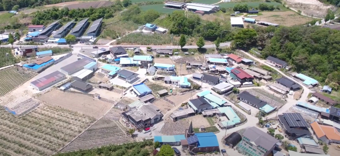 새뜰마을사업에 선정된 부석면 우곡리 전경/사진제공=경북 영주시