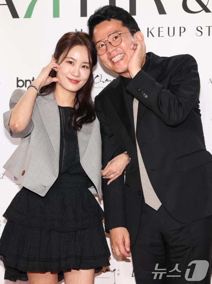 개그맨 김지민, 김준호 예비부부ⓒ News1 권현진 기자