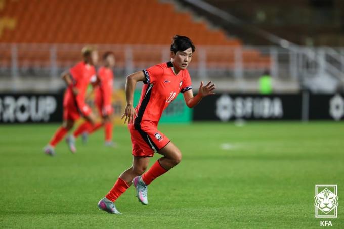 여자 축구대표팀 지소연. (대한축구협회 제공)