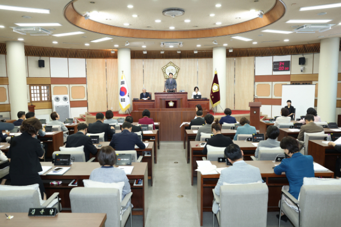 제295회 정례회 제3차 본회의장 전경. /사진제공=양주시의회