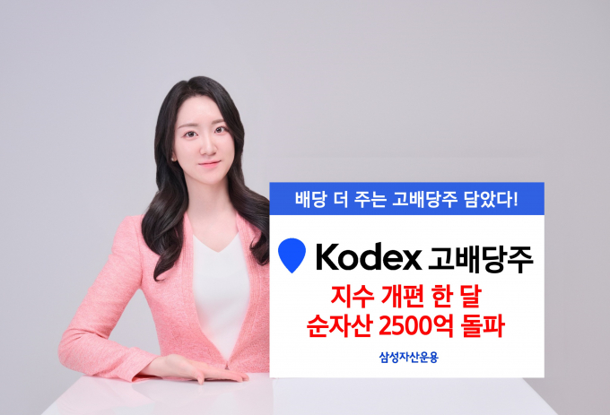 삼성자산운용 KODEX 고배당주 ETF가 지수 방법론 개편 뒤 순자산을 빠르게 늘리고 있다. 사진은 ETF 홍보 이미지/사진=삼성운용