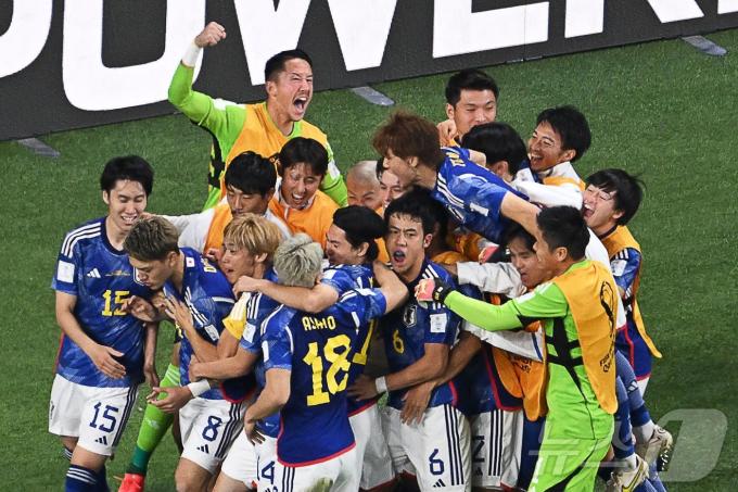 일본 축구대표팀의 경기 모습 ⓒ AFP=뉴스1