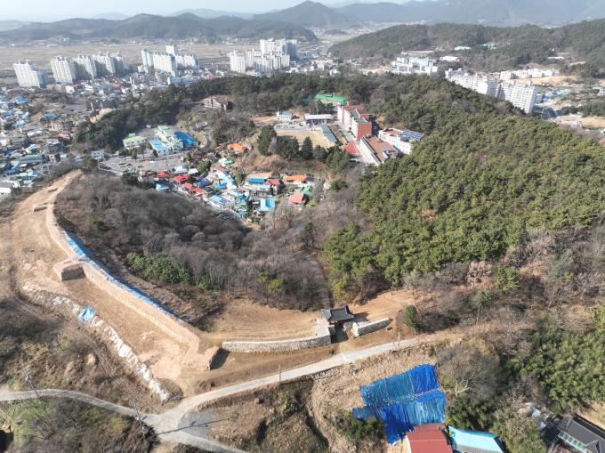 '서천읍성'(舒川邑城) 항공사진. (국가유산청 제공)