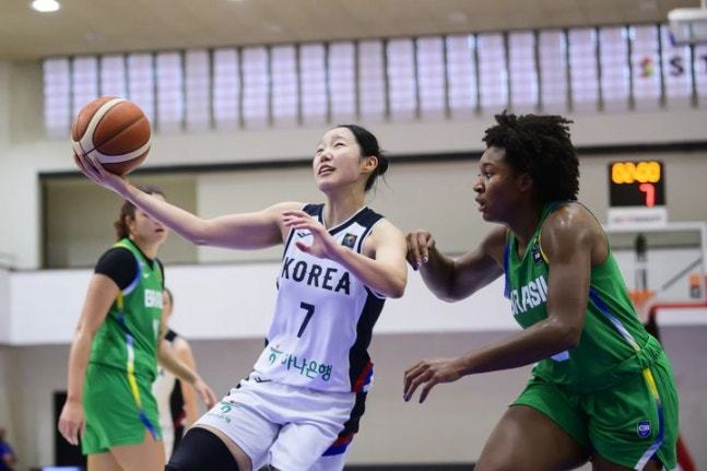 한국 U19 여자농구 대표팀 이민지.(FIBA 홈페이지 캡처)
