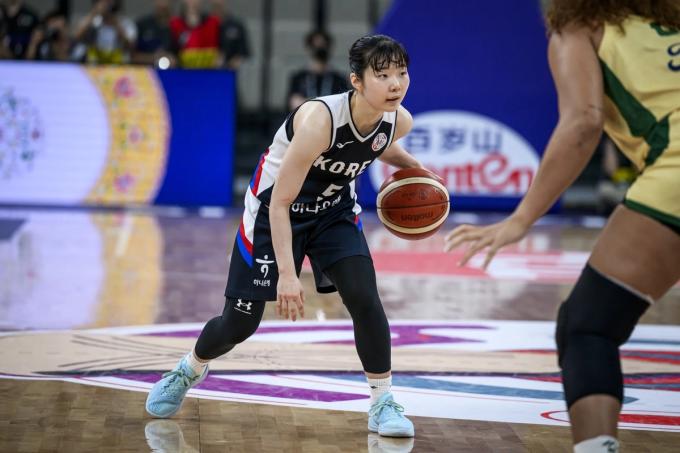 여자 농구 대표팀 가드 허예은. (FIBA 홈페이지 캡처)