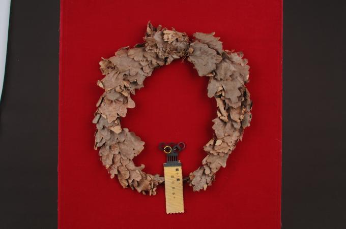 손기정 선수가 1936년 베를린올림픽에서 받은 마라톤 월계관(국립중앙박물관 제공)
