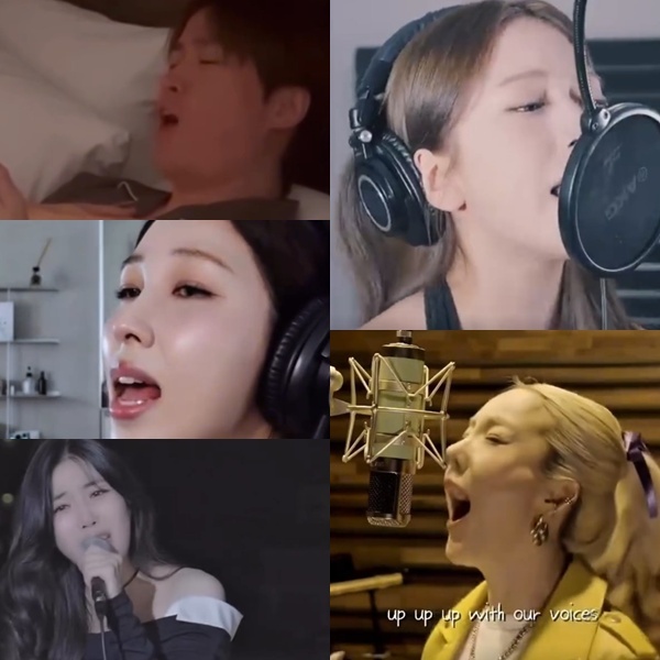 타블로(왼쪽 위, 시계방향), 안유진, 바다, 이해리, 권진아/SNS 캡처
