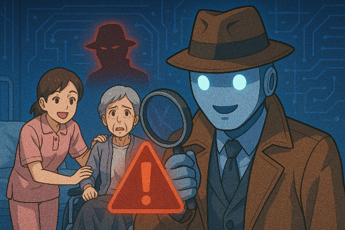 롯데손해보험은 AI(인공지능) 탐지 시스템을 통해 비교적 대응이 어려운 간병인보험사기 등 장기보험에 대한 이상징후를 사전에 적발해 대처하고 있다. /그래픽=챗GPT 생성이미지