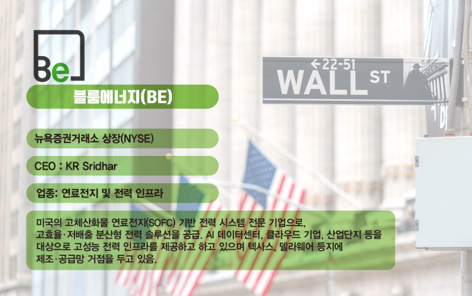 사진은 블룸에너지 기업정보. /사진=김은옥 기자