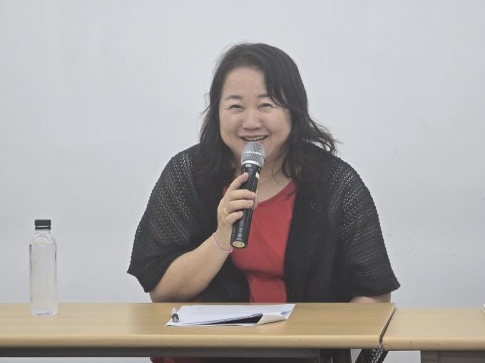 25일 가나아트센터에서 시오타 치하루 작가가 기자간담회를 갖고 있다. ⓒ 뉴스1 김정한 기자