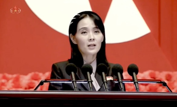 북한 김여정 노동당 부부장은 28일 "우리는 서울에서 어떤 정책이 수립되고 어떤 제안이 나오든 흥미가 없으며 한국과 마주 앉을 일도, 논의할 문제도 없다는 공식입장을 다시금 명백히 밝힌다"고 밝혔다. 사진은 지난 2022년 8월  노동당 중앙위원회와 내각이 지난 10일 전국비상방역총회회의를 개최한 김여장 북한 노동당 부부장. /사진=뉴스1(조선중앙TV 갈무리)