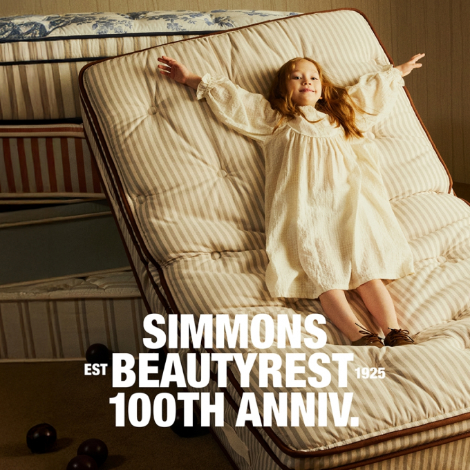 시몬스가 메가히트 매트리스 컬렉션 ‘뷰티레스트 100주년 프로모션’을 전개한다. /사진=시몬스