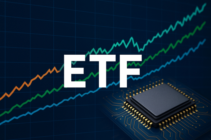 글로벌 반도체 종목들의 상승세가 이어지는 가운데 주요 지수를 추종하는 국내 상장 ETF들의 희비가 엇갈린다. /사진=챗GPT 생성 이미지 