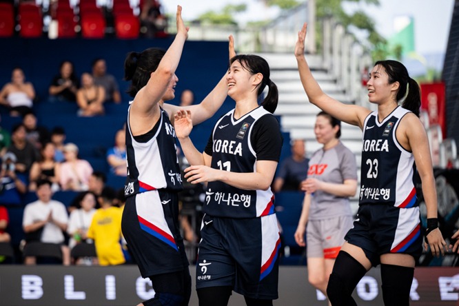 3X3 여자농구 대표팀. (대한민국농구협회 제공)
